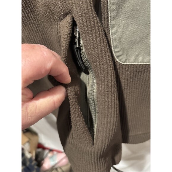 Alpha Industries S Ribbed Polar Fleece Pullover Sweater Mens Elbow Pads Military - Picture 9 of 16